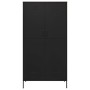 Armario de acero negro 90x50x180 cm de vidaXL, Armarios roperos - Ref: Foro24-336250, Precio: 344,47 €, Descuento: %