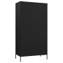 Armario de acero negro 90x50x180 cm de vidaXL, Armarios roperos - Ref: Foro24-336250, Precio: 344,47 €, Descuento: %