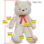 XXL weißer Teddybär 160 cm von vidaXL, Stofftiere - Ref: Foro24-80101, Preis: 96,41 €, Rabatt: %