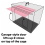 FLAMINGO Dog cage with sliding door Nyo M 77x47x53.5 cm black by FLAMINGO, Pet carriers and boxes - Ref: Foro24-439622, Price...