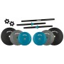 Avento Set de pesas ajustables 20 kg negro, azul y gris de Avento, Peso libre - Ref: Foro24-439607, Precio: 76,85 €, Descuent...