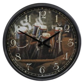 Gifts Amsterdam Wall Clock Bottles in Crate black metal 51 cm by Gifts Amsterdam, Wall clocks - Ref: Foro24-439507, Price: 40...