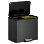 EKO Essential Pedal Bin 2x15 L Black by EKO, Waste containers - Ref: Foro24-440005, Price: 78,24 €, Discount: %