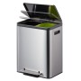 EKO EcoCasa pedal bin 2x15 L matt silver by EKO, Waste containers - Ref: Foro24-440009, Price: 99,38 €, Discount: %