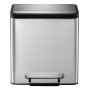 EKO EcoCasa pedal bin 2x15 L matt silver by EKO, Waste containers - Ref: Foro24-440009, Price: 99,38 €, Discount: %