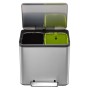 EKO EcoCasa pedal bin 2x15 L matt silver by EKO, Waste containers - Ref: Foro24-440009, Price: 99,38 €, Discount: %