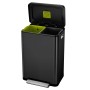 EKO Cubo de basura con pedal X-Cube 2x20 L negro de EKO, Contenedores de residuos - Ref: Foro24-440000, Precio: 196,23 €, Des...