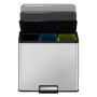 EKO Essential Pedal Bin 2x9 L Matte Silver by EKO, Waste containers - Ref: Foro24-440003, Price: 78,69 €, Discount: %