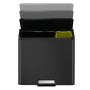 EKO Essential 20+9 L black pedal trash can by EKO, Waste containers - Ref: Foro24-440006, Price: 82,04 €, Discount: %