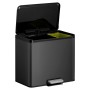 EKO Essential 20+9 L black pedal trash can by EKO, Waste containers - Ref: Foro24-440006, Price: 82,04 €, Discount: %