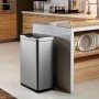 EKO Mirage sensor trash can 45 L matte silver by EKO, Waste containers - Ref: Foro24-440051, Price: 171,82 €, Discount: %