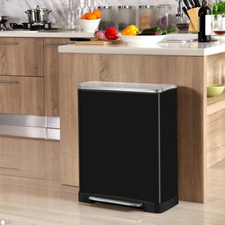 EKO E-Cube 50 L mattschwarzer Treteimer von EKO, Abfallbehälter - Ref: Foro24-440031, Preis: 181,35 €, Rabatt: %