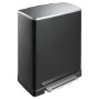 EKO Cubo de pedal E-Cube 50 L negro mate de EKO, Contenedores de residuos - Ref: Foro24-440031, Precio: 181,35 €, Descuento: %