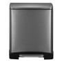 EKO Pedal cube E-Cube 28+18 L steel by EKO, Waste containers - Ref: Foro24-440029, Price: 197,17 €, Discount: %