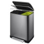 EKO Pedal cube E-Cube 28+18 L steel by EKO, Waste containers - Ref: Foro24-440029, Price: 197,17 €, Discount: %