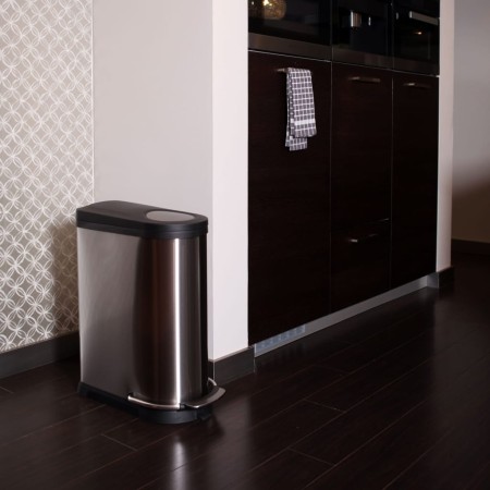 EKO Viva Pedal Bin 40 L Matte Silver by EKO, Waste containers - Ref: Foro24-440036, Price: 136,19 €, Discount: %