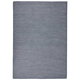 Alfombra de exterior de tejido plano azul 140x200 cm de vidaXL, Alfombras - Ref: Foro24-340797, Precio: 47,99 €, Descuento: %