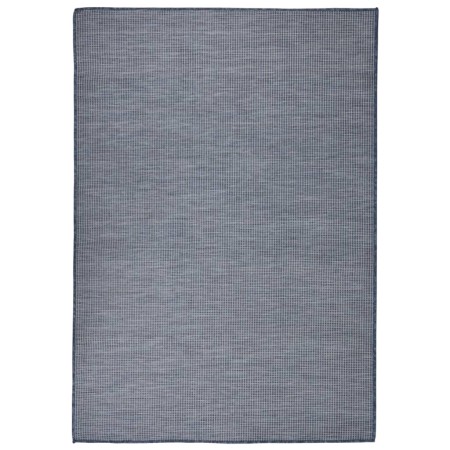 Alfombra de exterior de tejido plano azul 140x200 cm de vidaXL, Alfombras - Ref: Foro24-340797, Precio: 50,97 €, Descuento: %