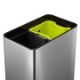 EKO Touch Bar Pro trash can 2x20 L matte silver by EKO, Waste containers - Ref: Foro24-440048, Price: 158,73 €, Discount: %