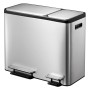 EKO EcoCasa 30+15 L Matte Silver Pedal Bin by EKO, Waste containers - Ref: Foro24-440010, Price: 154,42 €, Discount: %