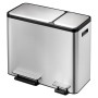 EKO EcoCasa 30+15 L Matte Silver Pedal Bin by EKO, Waste containers - Ref: Foro24-440010, Price: 154,42 €, Discount: %