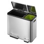 EKO EcoCasa 30+15 L Matte Silver Pedal Bin by EKO, Waste containers - Ref: Foro24-440010, Price: 154,42 €, Discount: %