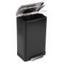 EKO Cubo de pedal E-Cube 40 L negro mate de EKO, Contenedores de residuos - Ref: Foro24-440026, Precio: 149,54 €, Descuento: %