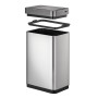 EKO Mirage X 80 L matte silver sensor trash can by EKO, Waste containers - Ref: Foro24-440052, Price: 199,60 €, Discount: %