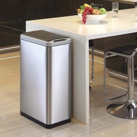 EKO Sensor Trash Bin Phantom 45 L Matte Silver by EKO, Waste containers - Ref: Foro24-440054, Price: 162,50 €, Discount: %