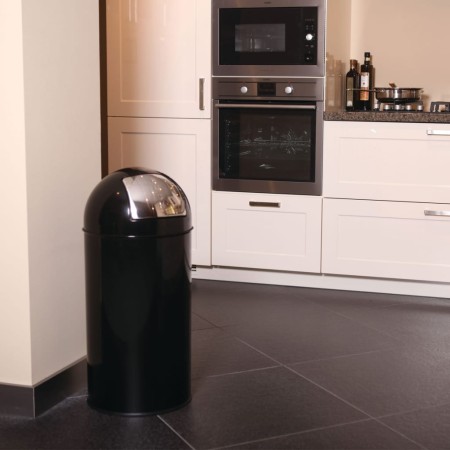 EKO Cubo de basura con tapa a presión 40 L negro de EKO, Contenedores de residuos - Ref: Foro24-440063, Precio: 102,63 €, Des...