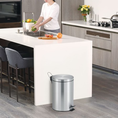 EKO Classic Pedal Bin 20 L Matte Silver by EKO, Waste containers - Ref: Foro24-440073, Price: 54,49 €, Discount: %