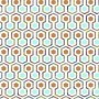 Good Vibes Hexagon Pattern Wallpaper in green and orange by Noordwand, Painted paper - Ref: Foro24-440446, Price: 25,49 €, Di...