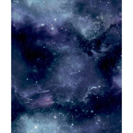 Good Vibes Black and Purple Galaxy with Stars Wallpaper by Noordwand, Painted paper - Ref: Foro24-440434, Price: 37,89 €, Dis...