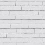 Good Vibes White and Gray Chalkboard Brick Wall Wallpaper by Noordwand, Painted paper - Ref: Foro24-440418, Price: 30,09 €, D...