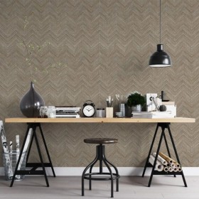 Noordwand Papel de pared Topchic Herringbone marrón de Noordwand, Papel pintado - Ref: Foro24-440449, Precio: 42,20 €, Descue...