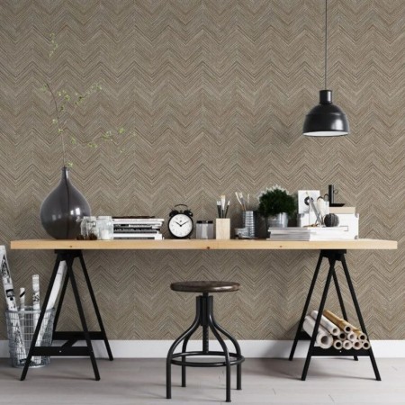 Noordwand Topchic Herringbone brown wallpaper by Noordwand, Painted paper - Ref: Foro24-440449, Price: 42,20 €, Discount: %