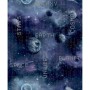 Good Vibes Papel de pared Galaxy Planets and Text negro y morado de Noordwand, Papel pintado - Ref: Foro24-440436, Precio: 20...