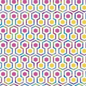 Good Vibes Hexagon Pattern Pink and Yellow Wallpaper by Noordwand, Painted paper - Ref: Foro24-440444, Price: 22,34 €, Discou...