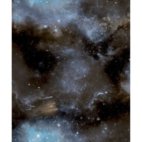 Good Vibes Galaxy mit Sternen blaue und schwarze Tapete von Noordwand, Bemaltes Papier - Ref: Foro24-440433, Preis: 34,99 €, ...