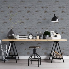 Topchic Light Gray Concrete Look Wallpaper by Noordwand, Painted paper - Ref: Foro24-440482, Price: 27,99 €, Discount: %