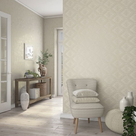 Topchic Tone On Tone Diamonds Metallic Beige Wallpaper by Noordwand, Painted paper - Ref: Foro24-440468, Price: 17,99 €, Disc...