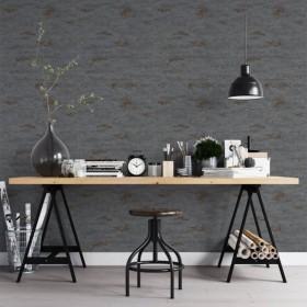 Topchic Dark Gray Concrete Look Wallpaper by Noordwand, Painted paper - Ref: Foro24-440483, Price: 25,74 €, Discount: %