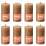 Bolsius Velas rústicas Shine 8 unidades marrón especiado 100x50 mm de Bolsius, Velas - Ref: Foro24-440794, Precio: 28,21 €, D...