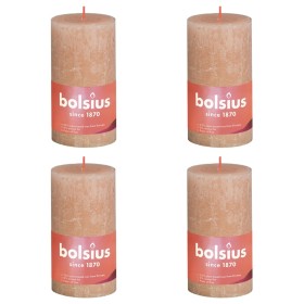 Bolsius Shine rustic candles 4 units misty pink 130x68 mm by Bolsius, Candles - Ref: Foro24-440830, Price: 19,18 €, Discount: %