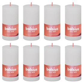 Bolsius Velas rústicas Shine 8 unidades blanco turbio 100x50 mm de Bolsius, Velas - Ref: Foro24-440792, Precio: 26,95 €, Desc...