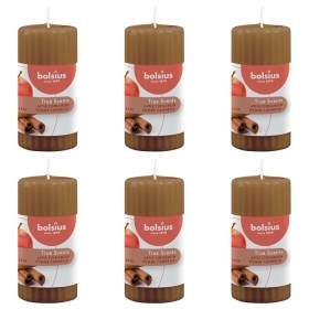 Bolsius Ribbed aromatic candles 6 pcs cinnamon apple 120x58 mm by Bolsius, Candles - Ref: Foro24-440791, Price: 25,13 €, Disc...