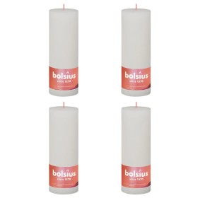 Bolsius Velas rústicas Shine 4 uds blanco turbio 190x68 mm de Bolsius, Velas - Ref: Foro24-440837, Precio: 27,02 €, Descuento: %