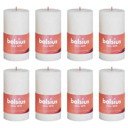 Bolsius Shine rustic candles 8 units soft pearl 100x50 mm by Bolsius, Candles - Ref: Foro24-440793, Price: 24,99 €, Discount: %