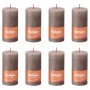 Bolsius Velas rústicas Shine 8 unidades gris pardo rústico 100x50 mm de Bolsius, Velas - Ref: Foro24-440797, Precio: 28,69 €,...