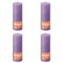 Bolsius Shine rustic candles 4 units vibrant violet 190x68 mm by Bolsius, Candles - Ref: Foro24-440848, Price: 33,96 €, Disco...